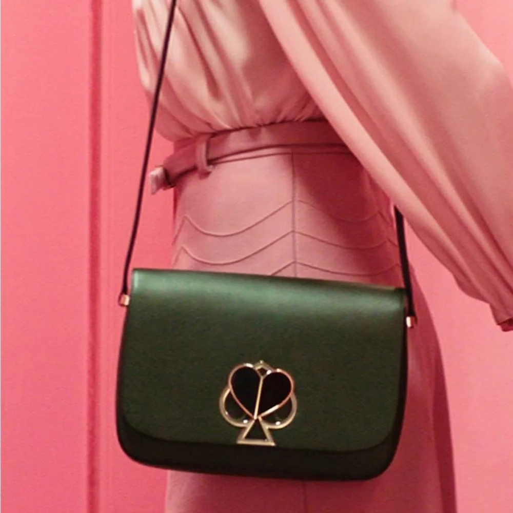 Kate Spade Nicola Bag Dark Green - Picture 1 of 9